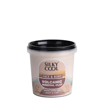 Silky Cool- Face & Body- Volcanic Mineral Clay : Unveil Radiant Skin with Deep-Cleansing & Rejuvenating Benefits - 125g